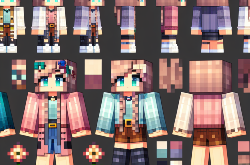 Create Your Own Aesthetic Girl Minecraft Skin with These Easy Templates